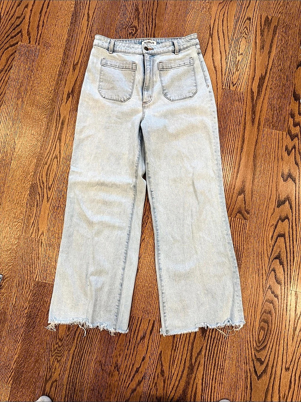 Straight Leg Blue Jeans